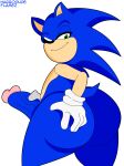  absurd_res anthro big_butt big_penis butt genitals habbodude hi_res huge_butt huge_penis looking_back male masturbation penis sega solo sonic_the_hedgehog sonic_the_hedgehog_(series) vein veiny_penis 