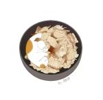  animal_focus artist_name bowl calico cat closed_eyes food_focus in_bowl in_container kimchi lying maobing_maobing no_humans on_side original white_background 