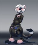  absurd_res anthro clothed clothing corruption diaper domestic_ferret hi_res latex living_latex luthor male mammal messy mustelid musteline slime solo true_musteline wearing_diaper weasel zenfetcher 