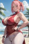  ai-generated alternate_breast_size ass breasts haruno_sakura highres huge_ass large_breasts mature_female naruto naruto_(series) wide_hips 
