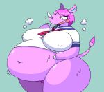  2020 animal_crossing anthro belly big_belly big_breasts biped blue_ears blush bodily_fluids breasts clothing female fur hage hair hi_res hooves huge_hips huge_thighs mammal motion_lines multicolored_body multicolored_ears multicolored_fur navel nintendo nipple_outline nipples open_mouth pink_body pink_fur pink_hair pink_tail pubes ren&eacute;e_(animal_crossing) rhinoceros school_uniform slightly_chubby solo sweat tail thick_thighs topwear two_tone_body two_tone_ears two_tone_fur two_tone_tail uniform white_clothing 
