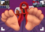  4_toes anthro bed bedroom camera_view feet female foot_fetish foot_focus furniture hi_res low-angle_view mrboyfeet sega shade_the_echidna soles solo sonic_chronicles:_the_dark_brotherhood sonic_the_hedgehog_(series) toes 