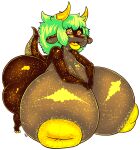  big_breasts big_butt breasts butt desbjust gem_eyes gold_lips gold_nipples green_hair gynomorph hair hi_res horn huge_breasts hyper hyper_breasts intersex inverted_nipples kobold lips looking_at_viewer minto_purro_(desbjust) multicolored_body multicolored_scales nipples pupils red_pupils scales small_feet solo sparkles sparkling_character tail thick_bottom_lip two_tone_body two_tone_scales yellow_eyes yellow_horn yellow_sclera 