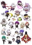  ayakashi_triangle blonde_hair character_request chibi commentary_request donpa_(ayatora) everyone eyelashes garaku_utagawa green_hair hair_ornament hairclip happy highres hinojiki_sosuke kanade_suzu kazamaki_matsuri kazamaki_matsuri_(female) kazamaki_matsuri_(male) kazamaki_seigen korogi_reo kunai long_hair looking_at_viewer medium_hair ninja ninokuru_muga ninokuru_ponosuke ninokuru_soga official_art pink_hair pinwheel pinwheel_hair_ornament purple_hair school_uniform shirogane_(ayatora) short_hair shuriken simple_background sleeping smile standing sujimori_masurao sword tanumaro_(ayatora) toba_yayoi tsukioka_lucy twintails weapon white_background white_hair yabuki_kentarou 