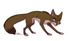  alpha_channel belly brown_body brown_fur canid canine dipstick_tail feral fox fur hi_res mammal markings rukifox side_view simple_background solo tail tail_markings transparent_background white_belly yellow_eyes 