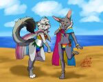  anthro bat beach bikini blep blue_eyes blush bottomwear bulge cape claw_slits clothed clothing cloud collar digital_media_(artwork) dipstick_ears dipstick_fingers dipstick_tail dipstick_toes domestic_cat duo egyptian_mau eyewear feet felid feline felis femboy_pride_colors fur girly glasses gold_(metal) gold_jewelry gold_rings grey_body hair jewelry leaf_nose lgbt_history_month lgbt_pride looking_at_viewer male male/male mammal markings multicolored_bikini multicolored_body multicolored_cape multicolored_clothing multicolored_ears multicolored_swimwear multicolored_tail neon_noble nixuelle one_eye_closed open_mouth outside pansexual_pride_colors pattern_clothing paw_on_chin paw_on_neck pride_color_bikini pride_color_bottomwear pride_color_cape pride_color_clothing pride_color_flag pride_color_swimwear pride_color_topwear pride_colors progress_pride_colors pteropodid rainbow_flag rainbow_pride_colors rainbow_pride_flag rainbow_symbol raised_leg raised_tail sand sean-zee_petit seaside six-stripe_rainbow_pride_colors sky smile striped_clothing stripes subculture_pride_colors swimwear tail tail_markings toes tongue tongue_out topless topless_male topwear tuft water wearing_flag wink winking_at_viewer yellow_eyes 