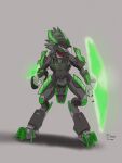  2023 3_fingers 3_toes akilae06 alien ambiguous_gender anthro armor avian avian_caruncle beak claws clothed clothing codpiece colored cuirass cuisse digitigrade energy_shield fangs feather_hair feathered_crest feathers feet finger_claws fingers full_armor greaves green_armor green_body green_feather_hair green_feathers grey_background grey_body grey_skin gun halo_(series) head_crest headgear helmet hi_res holding_gun holding_object holding_ranged_weapon holding_weapon kig-yar microsoft plasma_rifle pseudo_hair pupils ranged_weapon red_body red_neck red_skin scalie simple_background slit_pupils solo spaulder standing t&#039;vaoan teeth toes weapon xbox_game_studios yellow_eyes 