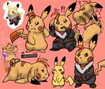  alternate_species angry generation_1_pokemon hi_res lysandre_(pok&eacute;mon) male nintendo pikachu pokemon pokemon_(species) suns_(artist) team_flare transformation 