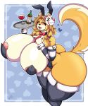  &lt;3 absurd_res anthro areola areola_slip big_breasts big_butt blonde_hair blush blush_lines breasts butt canid canine canis clothing domestic_dog epic93 female hair hi_res huge_breasts huge_butt legwear mammal nipples solo thick_thighs thigh_highs 