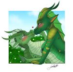  &lt;3 anthro big_breasts blush breasts canon_couple cloudy_sky countershade_torso countershading dragon duo female female/female female_on_bottom female_on_top flower gold_scales grass green_body green_scales hand_on_face hi_res imminent_sex intimate leafwing_(wof) lgbt_character lgbt_couple lunula_(artist) multicolored_body multicolored_scales nipples non-mammal_breasts non-mammal_nipples nude on_bottom on_top plant public public_nudity romantic romantic_couple scales smile sundew_(wof) tasteful_nudity willow_(wof) wings_of_fire 