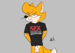  absurd_res animal_genitalia anthro canid canine chris_(raposanaranja) clothing fox genitals hi_res invalid_tag love male mammal penis raposanaranja raposanaranja_(copyright) shirt solo topwear 