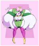  belly big_belly big_breasts big_butt blush blush_lines breasts butt butt_expansion cleavage clothed clothing elemental_creature elemental_humanoid expansion female flora_fauna generation_5_pokemon hi_res huge_breasts huge_butt humanoid hyper hyper_butt lilligant looking_at_viewer motion_lines narrowed_eyes nintendo not_furry pink_eyes plant plant_humanoid pokemon pokemon_(species) pupils solo sound_effects text veryfilthything white_body white_pupils 