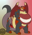  belly black_body diaper dragon generation_4_pokemon ghost giratina legendary_pokemon looking_at_viewer male nintendo overweight pokemon pokemon_(species) smile solo spirit taur yoshi-eats-your-pie 