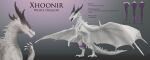  big_horn dragon english_text feral genitals hi_res horn inflatable knot knotted_prehensile_penis male model_sheet penis prehensile_penis red_eyes scales scalie scar slit solo spiked_tail spikes spikes_(anatomy) svevato tail text western_dragon white_body white_scales wings xhoonir 