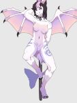  anthro breasts canid canine clitoris collar collar_only dragon female fennec fox genitals herm hi_res hybrid intersex mammal markings nipples nizara nude pole pose presenting pussy solo wings 