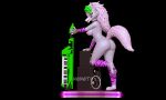  3d_(artwork) anthro bracelet breasts butt canid canine canis clothing collar digital_media_(artwork) female five_nights_at_freddy&#039;s five_nights_at_freddy&#039;s:_security_breach gloves green_hair hair handwear hi_res jewelry keyboard_instrument looking_at_viewer makeup mammal musical_instrument nipples nonotoys pawpads pink_nipples pinup pose rock_(genre) roxanne_wolf_(fnaf) scottgames solo speaker spiked_bracelet spiked_collar spikes steel_wool_studios white_hair wolf yellow_eyes 