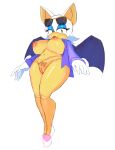  absurd_res anthro bat bat_wings big_breasts breasts clothing edalv eyewear eyewear_on_head female genitals hi_res huge_breasts jacket looking_at_viewer mammal membrane_(anatomy) membranous_wings mostly_nude pubes pussy rouge_the_bat sega simple_background smile solo sonic_the_hedgehog_(series) sunglasses sunglasses_on_head the_murder_of_sonic_the_hedgehog topwear white_background wings 