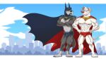  ace_the_bat-hound animal_humanoid anthro canid canid_humanoid canine canine_humanoid canis clothing dc_comics dc_league_of_super-pets dog_humanoid domestic_dog duo fur grey_body grey_fur humanoid krypto male male/male mammal mammal_humanoid muscular muscular_male superhero superpowers underwear white_body white_fur zurdomon 