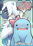  absol absurd_res accessory blue_eyes blush bow_ribbon comic cover cover_art cover_page duo feathers female feral fluffy fur furry_chest generation_2_pokemon generation_3_pokemon hair hi_res interspecies loreking male male/female nintendo open_mouth pokemon pokemon_(species) pokephilia quagsire text title 