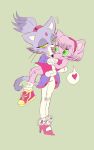  10:16 amy_rose anthro biped blaze_the_cat blush blush_lines clothing domestic_cat duo eulipotyphlan eyelashes eyeshadow felid feline felis female fur fur_markings gloves green_eyes hair handwear hedgehog hi_res makeup mammal markings multicolored_body multicolored_ears multicolored_fur pink_body pink_clothing pink_ears pink_fur pink_hair puppkittyfan1 purple_body purple_clothing purple_ears purple_fur purple_hair purple_tail sega smile sonic_the_hedgehog_(series) speech_bubble tail topwear two_tone_body two_tone_ears two_tone_fur two_tone_tail white_body white_clothing white_ears white_fur yellow_clothing 