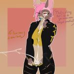  anthro belladonna_(prismatic_wolf) bodily_fluids bottomwear candy clothed clothing cum cum_in_clothing cum_in_panties cum_in_underwear cum_on_belly cum_on_body cum_on_chest cum_on_clothing cum_on_face cum_on_hand cum_pool cumshot dessert ejaculation excessive_cum excessive_genital_fluids exposed female food genital_fluids genitals hair hi_res lagomorph leporid lollipop lollipop_in_mouth mammal midriff offscreen_character one_eye_closed open_bottomwear open_clothing open_pants panties pants pink_hair presenting_genitals prismatic_wolf pulling_pants_down pussy rabbit scar solo underwear wink 