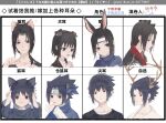  aged_down animal_ears antlers black_hair black_kimono black_shirt blue_shirt buckle cat_boy cat_ears chinese_text deer_ears dog_boy dog_ears ear_chart expressionless grin headband high_collar highres japanese_clothes jewelry kimono light_smile long_sleeves lydiaaa medium_hair multiple_animal_ears naruto_(series) necklace parted_bangs pointing pointing_up pointy_ears ponytail rabbit_boy rabbit_ears robe shirt short_hair smile spiked_hair uchiha_itachi uchiha_sasuke white_robe 