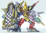  armor dinosaur gattai gigant_kyoryuzin humanoid_robot kyoryuzin mecha megazord no_humans open_mouth power_rangers_dino_charge robot science_fiction simple_background super_robot super_sentai tokusatsu urara_(urara-nya) weapon zyuden_sentai_kyoryuger 