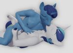  3d_(artwork) anthro blue_body blue_fur blue_hair digital_media_(artwork) equid equine erection eyes_closed father_(lore) father_and_child_(lore) father_and_son_(lore) friendship_is_magic fur genitals hair handjob hasbro hi_res horn incest_(lore) kissing male male/male mammal my_little_pony night_light_(mlp) nude parent_(lore) parent_and_child_(lore) parent_and_son_(lore) penile penis sex shadart shining_armor_(mlp) son_(lore) unicorn white_body white_fur 
