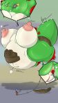  air_inflation air_pump anthro anus areola armor bandai_namco belly belly_expansion belly_inflation big_areola big_belly big_breasts big_nipples breast_expansion breasts dig_dug digital_media_(artwork) dragon dragonfron drill drilldo expansion female floating fygar genitals headgear hi_res hose hose_in_butt hose_inflation huge_breasts huge_nipples human hyper hyper_belly inflation inflation_fetish lizard mammal membrane_(anatomy) membranous_wings midair navel nipples penetration puffy_nipples pump pussy reptile scalie simple_background taizo_hori text wings 