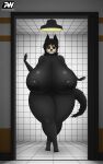  absurd_res anthro areola big_areola big_breasts big_nipples big_penis black_body black_fur bone breasts butt canid canine digital_media_(artwork) female fur genitals gynomorph hair hi_res huge_breasts huge_penis humanoid_genitalia hyper hyper_genitalia hyper_penis intersex looking_at_viewer malo mammal monster nipples nude penis psychoticwalrus pussy scp-1471 scp-1471-a scp_foundation skull skull_head solo thick_thighs 