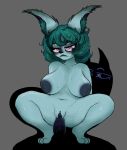 anal anal_penetration animal_ears anus areola big_breasts bodily_fluids breasts crouching eyelashes female fur genitals green_body green_fur green_hair grey_areola grey_background grey_nipples hair hi_res huge_breasts humanoid league_of_legends medlinss navel nipples nude penetration purple_eyes pussy riot_games sex short_hair simple_background solo sweat sweatdrop thick_thighs vex_(lol) wide_hips yordle 