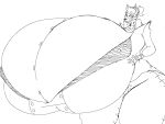  animal_mask big_breasts breasts breasts_bigger_than_torso clothing dress_shirt female female/female fox_mask gloves hair handwear huge_breasts huge_hips huge_thighs hyper hyper_breasts hyper_hips hyper_thighs lies_of_p mask ponytail red_fox_(lies_of_p) shirt skeletaleagle16 solo thick_thighs tight_clothing tight_suit topwear 