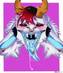  2020 ahegao anthro bodily_fluids bovid caprine drooling ear_piercing ear_ring ears_down eyelid_piercing fan_character fangs fur goat hair headshot_portrait hi_res horn looking_at_viewer looking_pleasured male mammal marcushunter narrowed_eyes open_mouth orgasm_face piercing pivoted_ears portrait ring_piercing saliva saliva_on_tongue saliva_string signature solo teeth tongue tongue_out tongue_piercing 