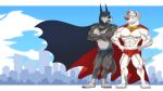  ace_the_bat-hound animal_humanoid anthro canid canid_humanoid canine canine_humanoid canis clothing dc_comics dc_league_of_super-pets dog_humanoid domestic_dog duo fur grey_body grey_fur hi_res humanoid krypto male male/male mammal mammal_humanoid muscular muscular_male nipples superhero superpowers underwear white_body white_fur zurdomon 