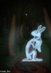  absurd_res ambiguous_gender digital_drawing_(artwork) digital_media_(artwork) feral forest glowing glowing_body hi_res night plant rade_fire solo soul_rabbit spirits spiritual tree 