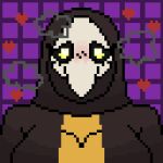  &lt;3 animal_mask animated beak_mask blush digital_media_(artwork) female human humanoid lucidnightmarezz mammal margaret_(vetisx) mask pixel_(artwork) pixel_animation plague_doctor solo 