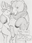  anatomically_correct anatomically_correct_genitalia anatomically_correct_penis animal_genitalia animal_penis anthro balls bear bestiality big_balls big_penis brown_bear comic cuddling duo erection feral genitals grizzly_bear hair hgythshs hi_res kuruk_(character) male male/male mammal mane mane_hair penis roommate sheath size_difference ursine ursine_penis 