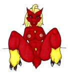  3_toes anthro anthrofied anus aroused aroused_smile avian avian_feet barefoot beak bedroom_eyes big_breasts bird blaziken blonde_hair breasts chest_tuft chicken claws cowlick enjoying erect_nipples eyelashes feathers feet female front_view fur galliform gallus_(genus) generation_3_pokemon genitals grey_claws hair huge_breasts ivanks long_hair looking_at_viewer narrowed_eyes nintendo nipples non-mammal_breasts non-mammal_nipples nude open_mouth phasianid pokemon pokemon_(species) pokemorph presenting presenting_anus presenting_pussy pubes pupils purple_eyes pussy red_body red_feathers red_fur seductive short_tail simple_background sitting solo spread_legs spreading tail tail_tuft thick_thighs toe_claws toes tongue tuft white_background yellow_body yellow_feathers yellow_fur 