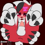  anthro anus_focus bodily_fluids butt canid canine canis domestic_dog erection generation_7_pokemon genital_fluids hi_res lycanroc male male/male mammal nintendo paws pokemon pokemon_(species) precum shy solo spread_legs spreading theyiff 