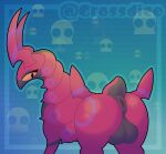  absurd_res anus balls bedroom_eyes big_balls big_butt butt feral generation_5_pokemon genitals grossdice hi_res horn male narrowed_eyes nintendo pokemon pokemon_(species) puffy_anus red_body scolipede scut_tail seductive short_tail solo tail 