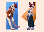  2023 anthro barefoot clothed clothing digital_media_(artwork) ears_down ears_up elote_(enginetrap) enginetrap feet female fully_clothed fur green_eyes lagomorph leporid light lighting mammal midriff multiple_poses pivoted_ears pose rabbit shaded solo standing white_body white_fur 
