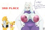  absurd_res alphys angry animal_crossing anthro areola big_areola big_breasts bovid breasts canid canine canis caprine domestic_dog female goat gomezcat hi_res huge_areola isabelle_(animal_crossing) mammal markings mature_female montgomery_glands nintendo nipples reptile scalie toriel undertale_(series) 
