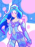  amazon_pandora blue_hair breasts highres kid_icarus kid_icarus_uprising lingerie nintendo non-web_source pink_eyes underwear 