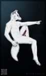  aethelwulf anthro arctic_wolf aroused canid canine canis erection full-length_portrait fur genitals hi_res hindpaw male mammal manly muscular nipples paws penis portrait solo white_body white_fur wolf 
