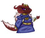  anthro breasts clothed clothing crown digital_drawing_(artwork) digital_media_(artwork) dragon eeevveee female fully_clothed headgear hi_res horn jewelry purple_eyes queen red_body royalty scalie solo 