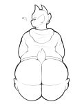  big_butt bottomless butt clothed clothing digitalpelican girly hi_res huge_butt humanoid imp male rear_view solo thick_thighs umbra_(cepsil0n) wide_hips 