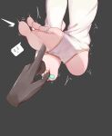  blue_nails feet_only grey_background heart highres jager jewelry kokkoro_(princess_connect!) nail_polish princess_connect! reflective_floor socks soles spoken_heart stirrup_legwear tickling toe_ring toeless_legwear toenail_polish toenails toes white_socks 