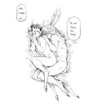  animal_humanoid antlers comic deer deer_humanoid duo english_text faun flyingrotten hi_res hooves horn humanoid intimate male male/male mammal mammal_humanoid nude romantic romantic_couple spooning text 