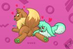  &lt;3 &lt;3_eyes 2023 4_legs angelthegamer anus balls balls_touching bedroom_eyes black_nose blush blush_lines blushing_male breeze_(xackerywind) brown_body brown_eyes brown_feet brown_fur brown_nose butt duo eevee eyelashes facial_tuft fan_character female feral fluffy fluffy_chest fluffy_fur freckles fur fur_markings fur_tuft generation_1_pokemon genitals green_body green_fur green_pawpads green_tail green_tongue jewelry lying male male/female markings minty_(angelthegamer) multicolored_body multicolored_fur multicolored_tail mutlicolored_chest narrowed_eyes neck_tuft necklace necklace_only nintendo nude pawpads pokemon pokemon_(species) presenting pupils quadruped raised_tail seductive smile spots spotted_body spotted_fur spotted_markings spotted_tail spread_legs spreading staring_at_ass tail tail_markings tongue tongue_out tuft yellow_eyes 