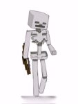  ambiguous_gender animated_skeleton bone bow_(weapon) colored full-length_portrait hi_res kogito microsoft minecraft mojang on_model portrait ranged_weapon ribs shaded skeleton skeleton_(minecraft) solo standing toony undead weapon xbox_game_studios 